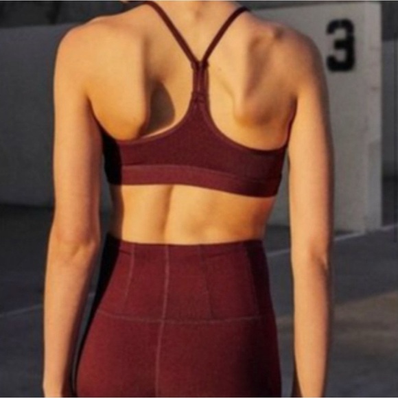 FP Movement Refine Sports Racerback Bra Burgundy Sz Medium Rn#66170 - Picture 2 of 9